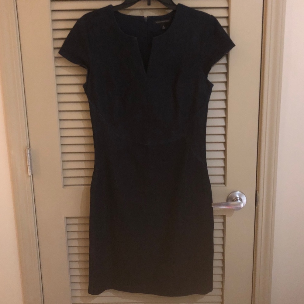 Banana Republic Dark Denim Structured Dress
